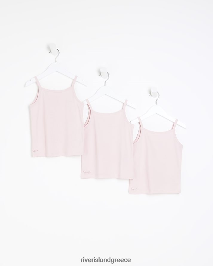 River Island ενδύματα ροζ κορίτσια γιλέκα mg 3 συσκευασία B6N8X3609