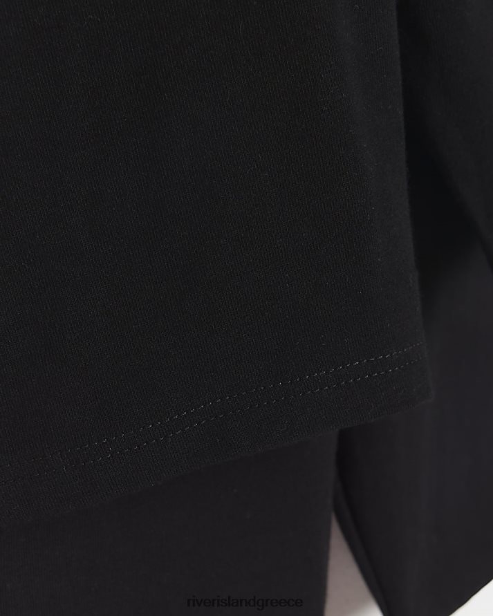 River Island ενδύματα μαύρος κορίτσια mg ri ποδηλατικό σορτς 5 συσκευασία B6N8X6650