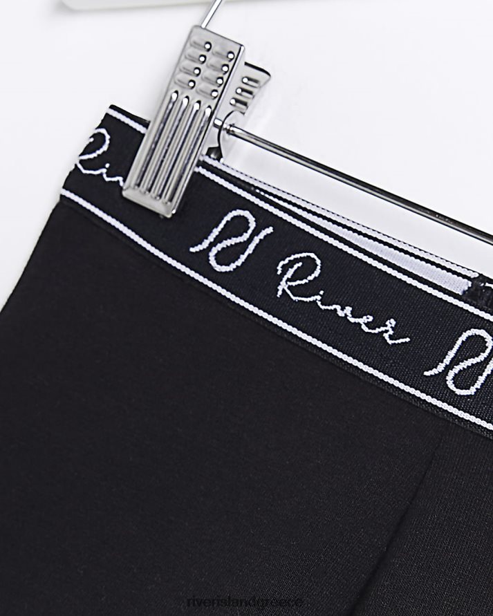 River Island ενδύματα μαύρος κορίτσια mg ri ποδηλατικό σορτς B6N8X6648