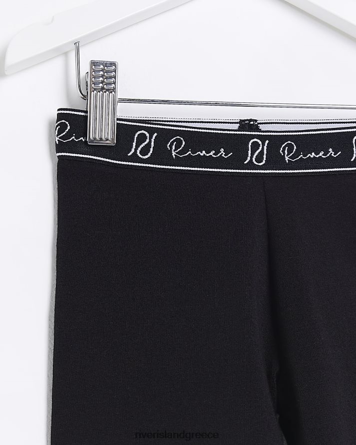 River Island ενδύματα μαύρος κορίτσια mg ri ποδηλατικό σορτς B6N8X6648