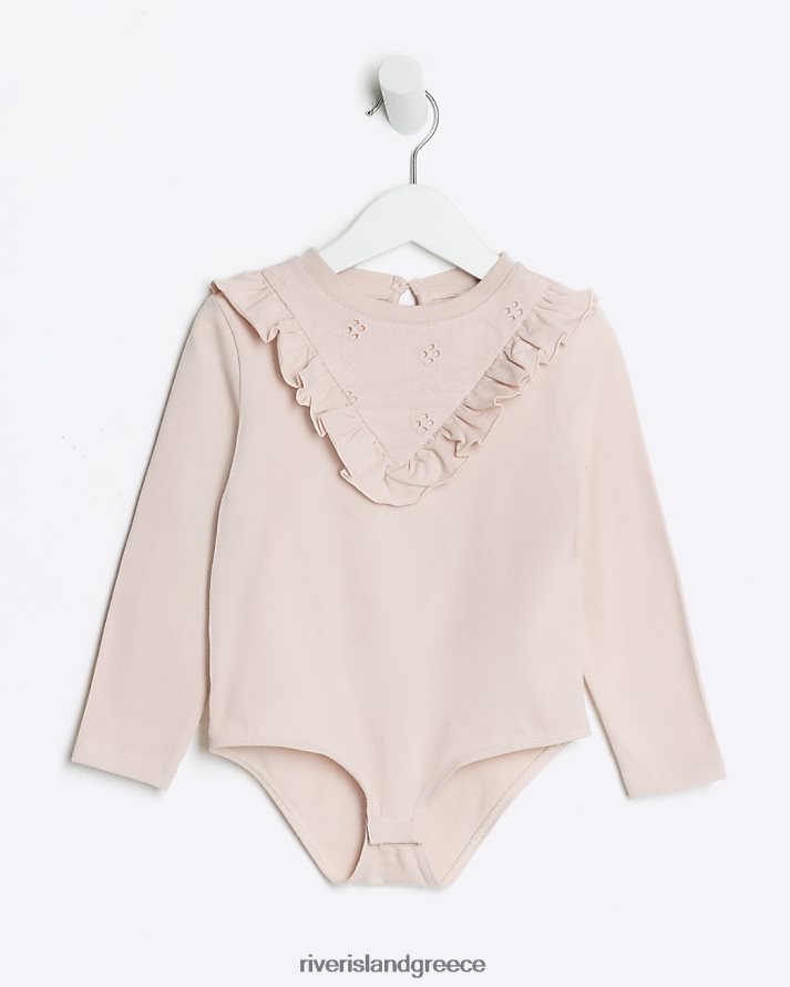 River Island ενδύματα ροζ κορίτσια Φορμάκι με μακρύ μανίκι mg B6N8X3527