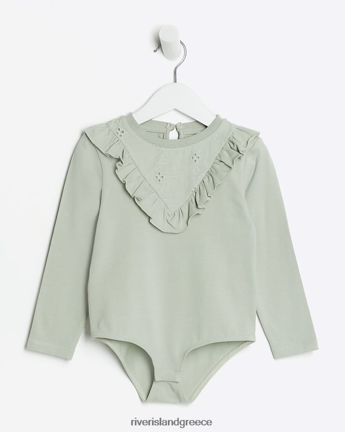 River Island ενδύματα χακί κορίτσια φορμάκι με σούστες mg B6N8X3528