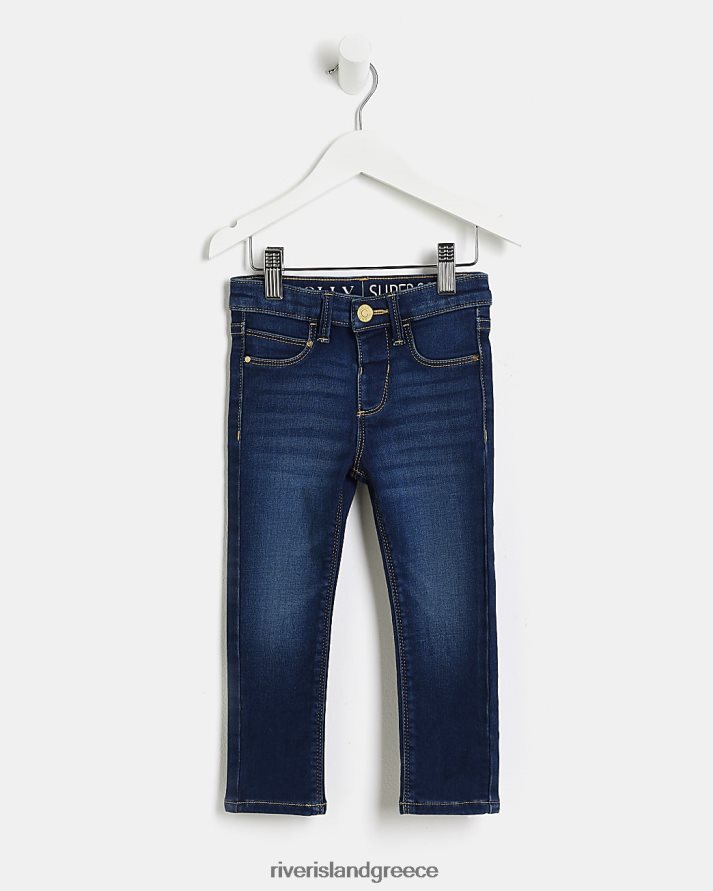 River Island ενδύματα μπλε κορίτσια g molly stretch skinny fit jeggings B6N8X6595