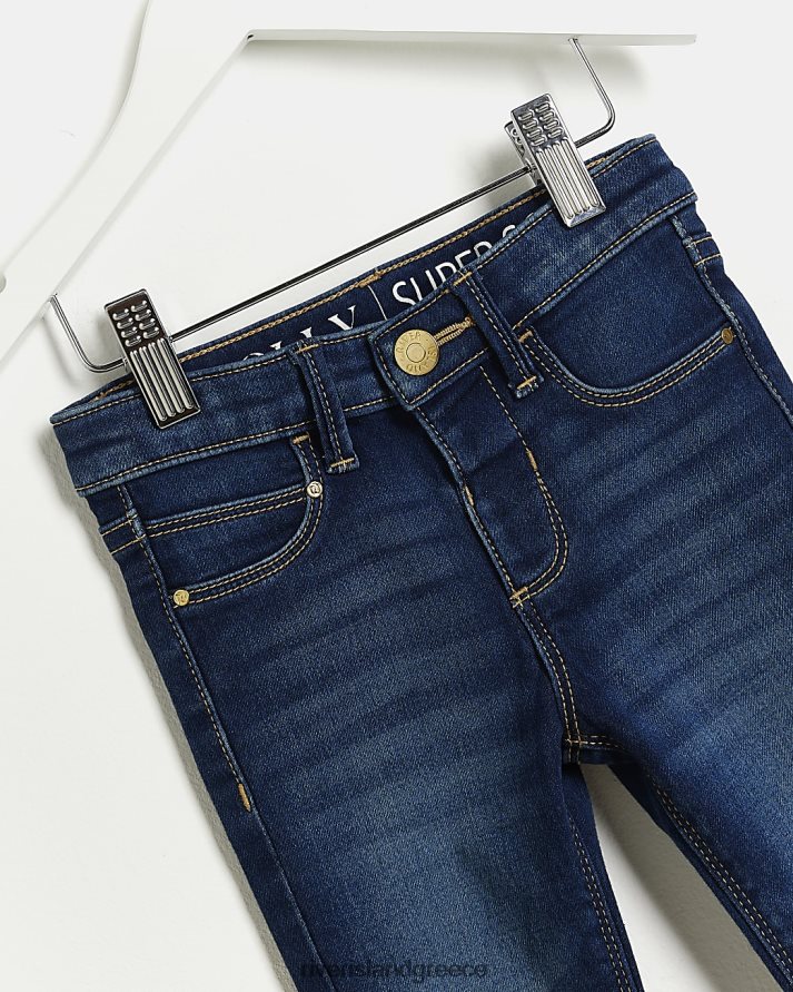 River Island ενδύματα μπλε κορίτσια g molly stretch skinny fit jeggings B6N8X6595