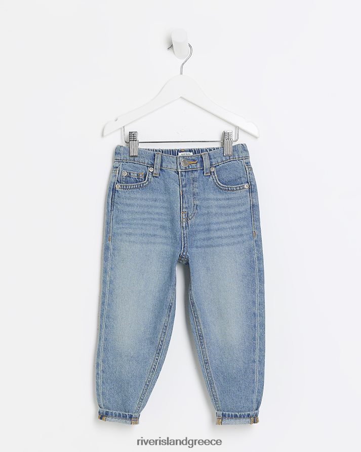 River Island ενδύματα μπλε κορίτσια mg μαμά τζιν B6N8X6555