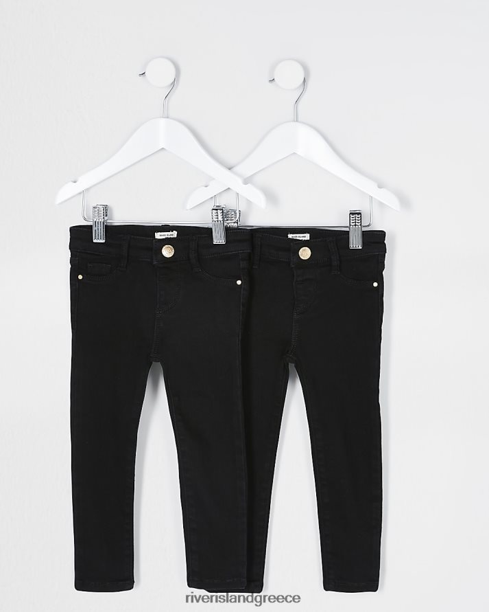 River Island ενδύματα μαύρος κορίτσια mg molly jeggings 2 συσκευασία B6N8X6724
