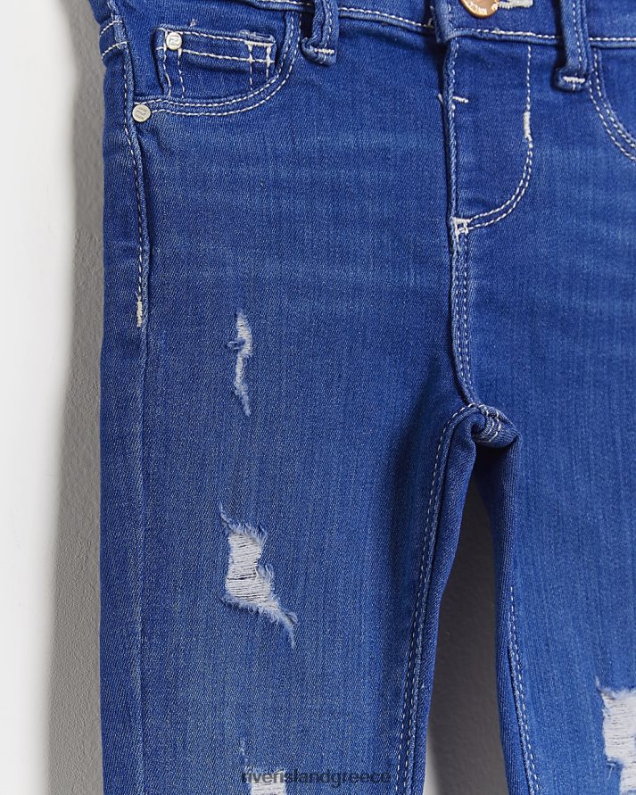 River Island ενδύματα μπλε κορίτσια mg skinny molly rip τζιν 2 συσκευασίες B6N8X6718