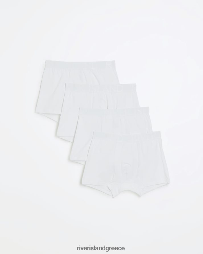 River Island αξεσουάρ άσπρο άνδρες πολυσυσκευασία κανονικής εφαρμογής 4 μπαούλων B6N8X2678