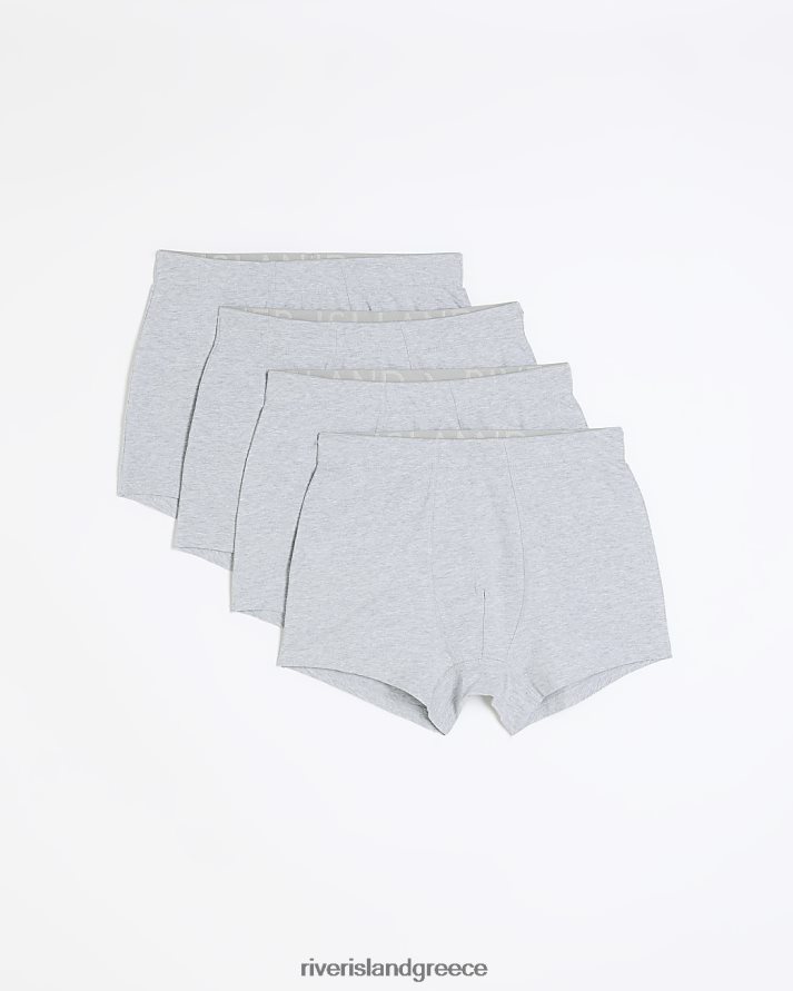 River Island αξεσουάρ γκρί άνδρες πολυσυσκευασία με 4 κορμούς ρι B6N8X3042