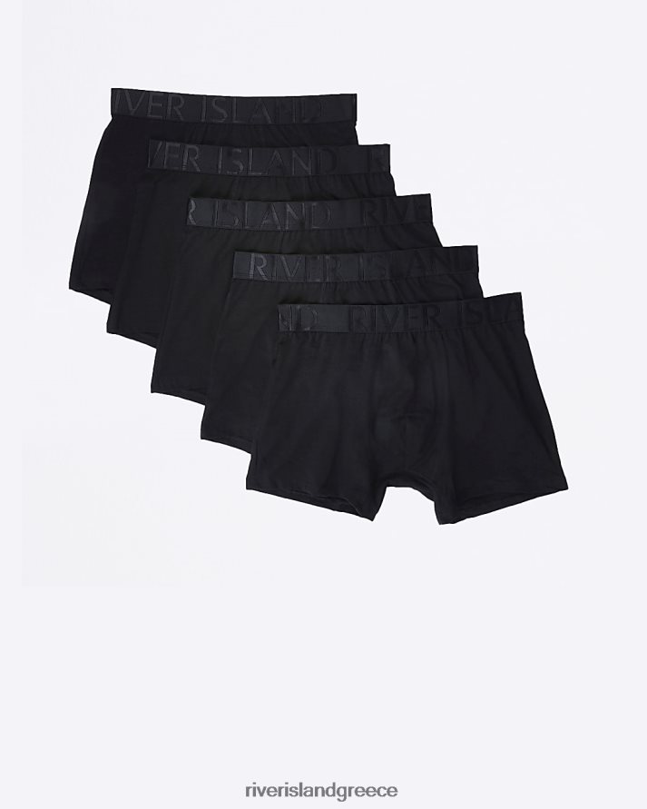 River Island αξεσουάρ μαύρος άνδρες μεγάλη & ψηλή πολυσυσκευασία 5 ρι μπόξερ B6N8X5989