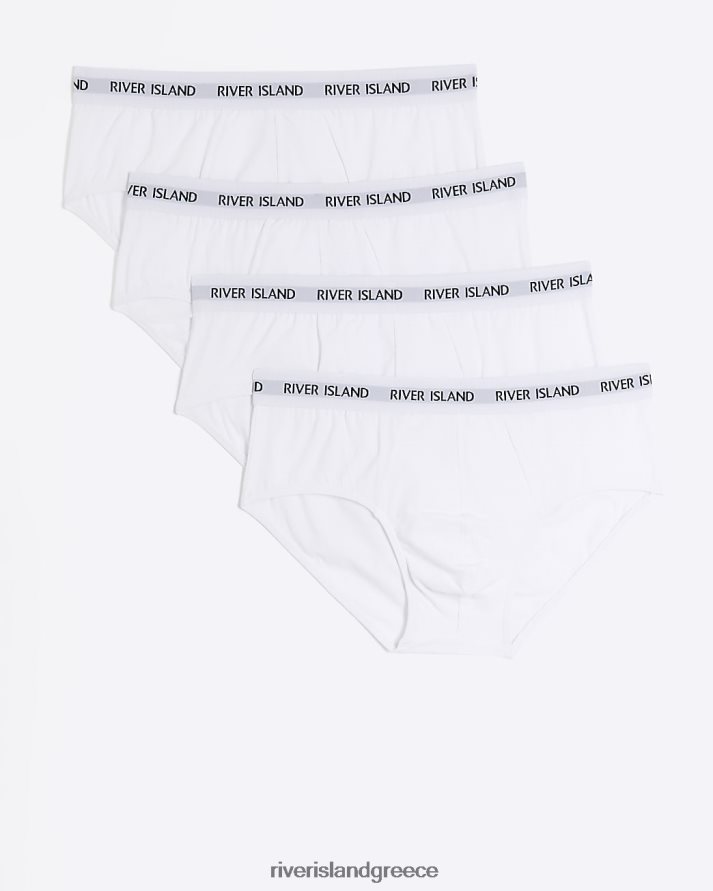 River Island αξεσουάρ άσπρο άνδρες κανονική εφαρμογή ri brief multipack B6N8X2662