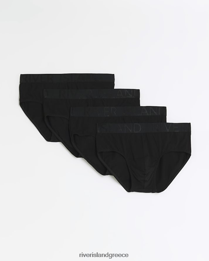 River Island αξεσουάρ μαύρος άνδρες κανονική εφαρμογή ri brief multipack B6N8X2663