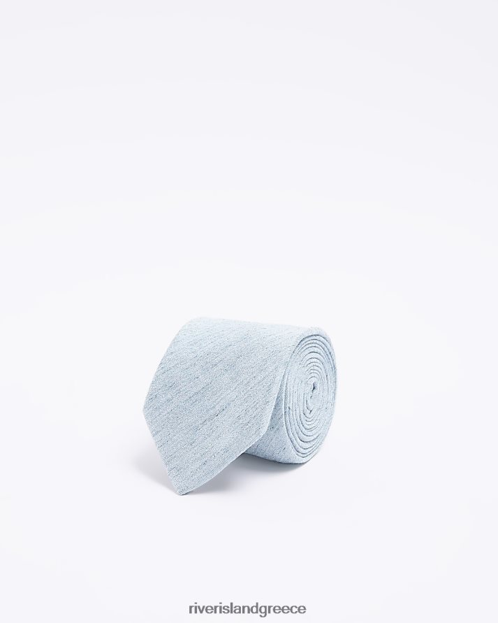 River Island αξεσουάρ τουρκουάζ άνδρες υφή γραβάτα B6N8X5856