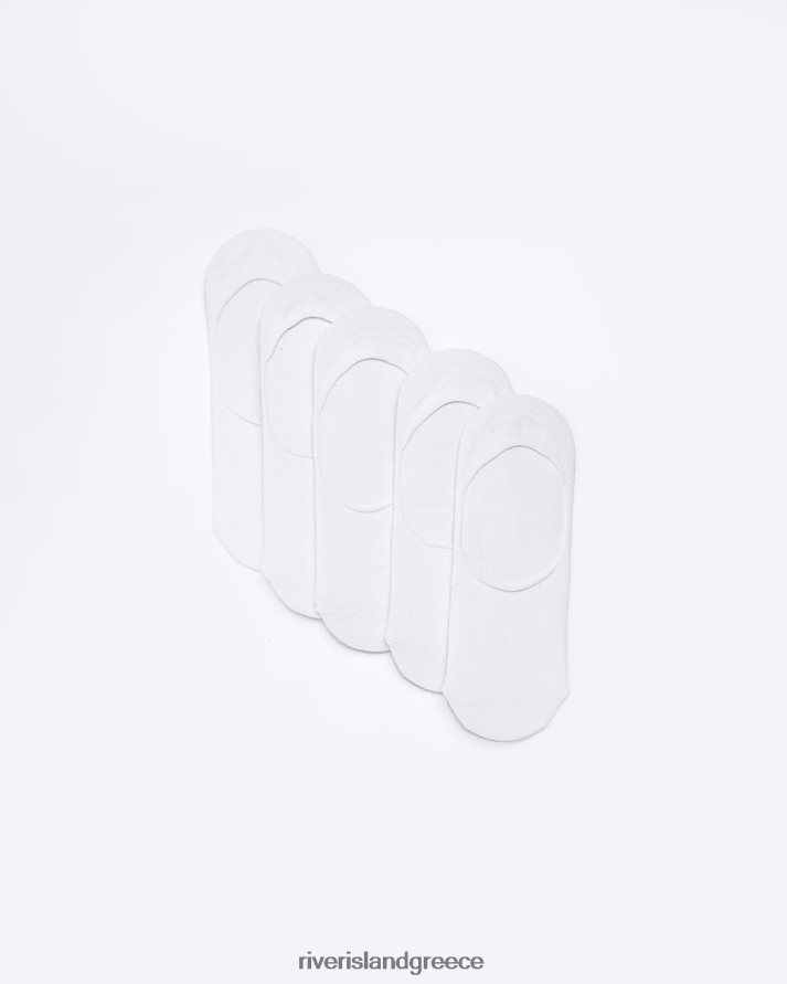 River Island αξεσουάρ άσπρο άνδρες πολυσυσκευασία με 5 κάλτσες ri liner B6N8X3062