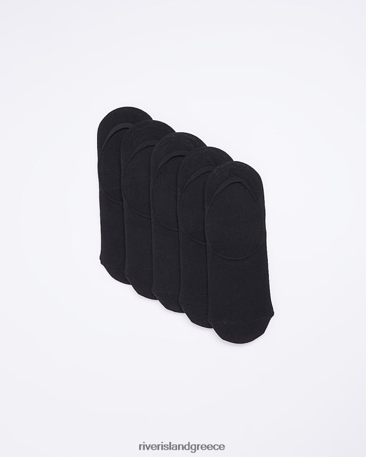 River Island αξεσουάρ μαύρος άνδρες πολυσυσκευασία με 5 κάλτσες ri liner B6N8X3063