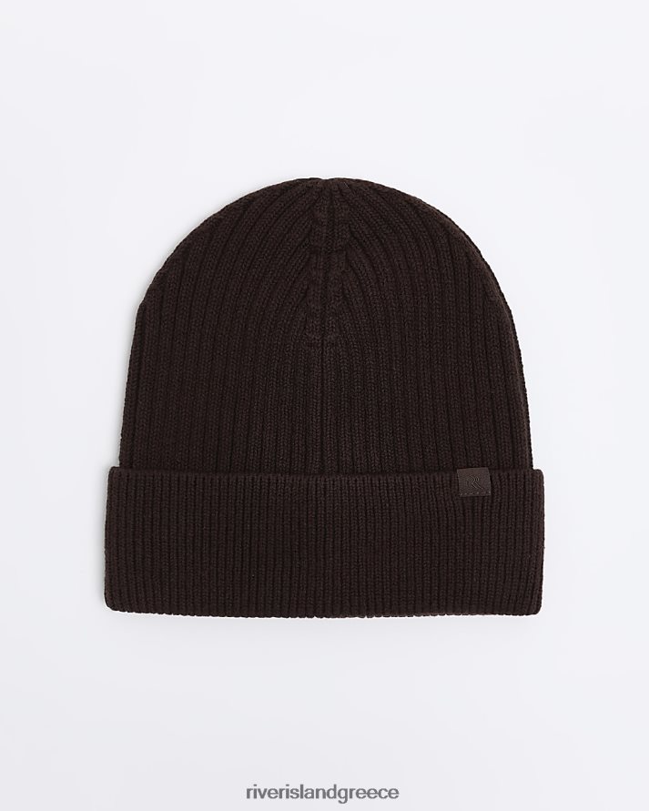 River Island αξεσουάρ καφέ άνδρες πλεκτό ψαράδικο B6N8X2361