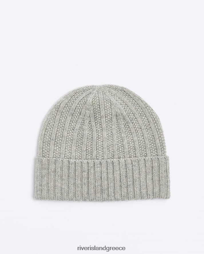 River Island αξεσουάρ γκρί άνδρες μαλλί φασόλι B6N8X2794