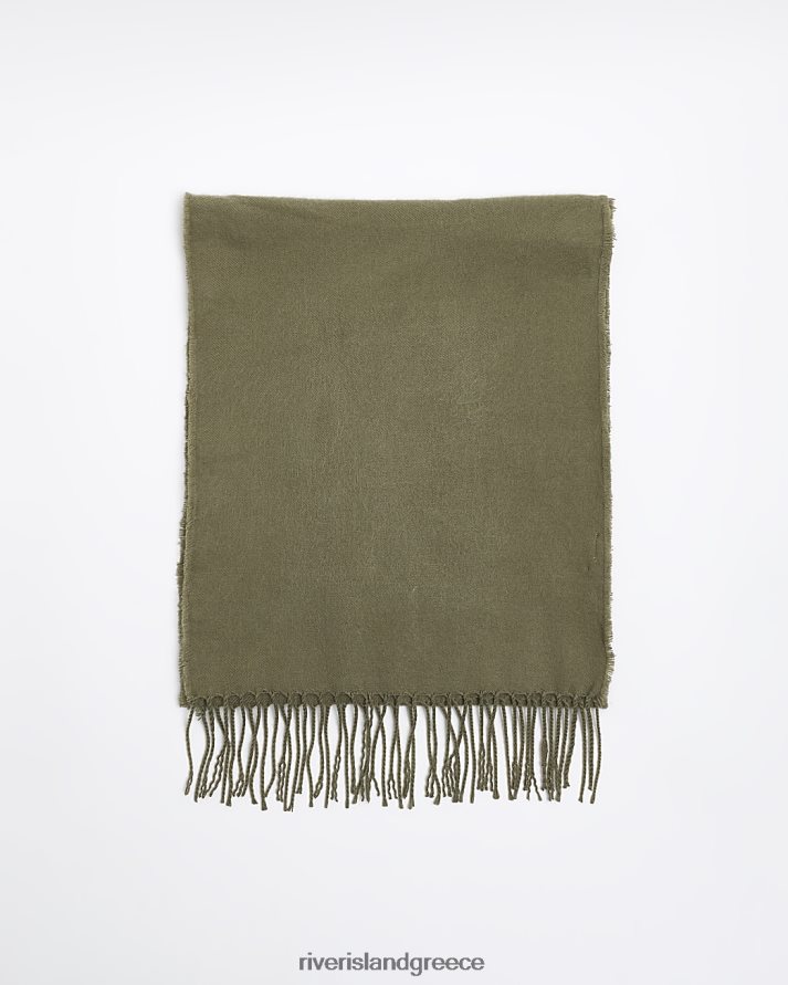 River Island αξεσουάρ πράσινος άνδρες απλό κασκόλ B6N8X2820