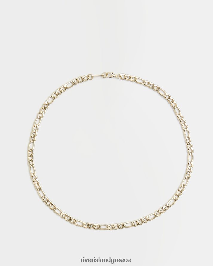 River Island αξεσουάρ χρυσός άνδρες κολιέ με επιμεταλλωμένη αλυσίδα B6N8X5930