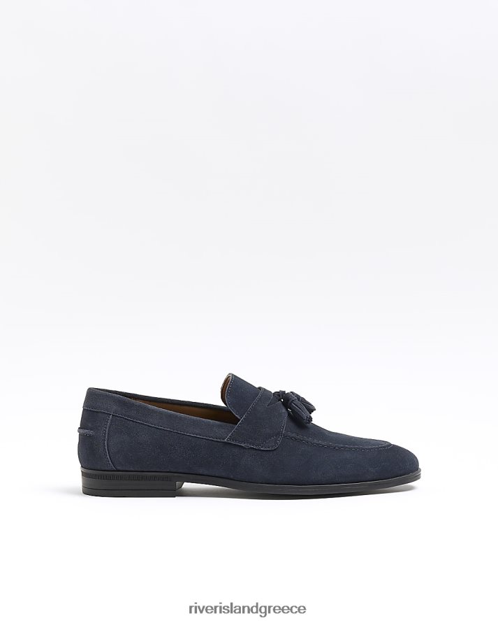 River Island είδη υπόδησης ΠΟΛΕΜΙΚΟ ΝΑΥΤΙΚΟ άνδρες loafers με λεπτομέρεια καστόρι με φούντα B6N8X2866