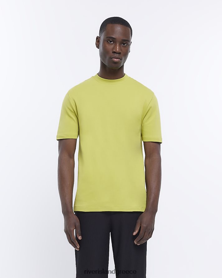 River Island ενδύματα άσβεστος άνδρες slim fit t-shirt ri studio B6N8X2564
