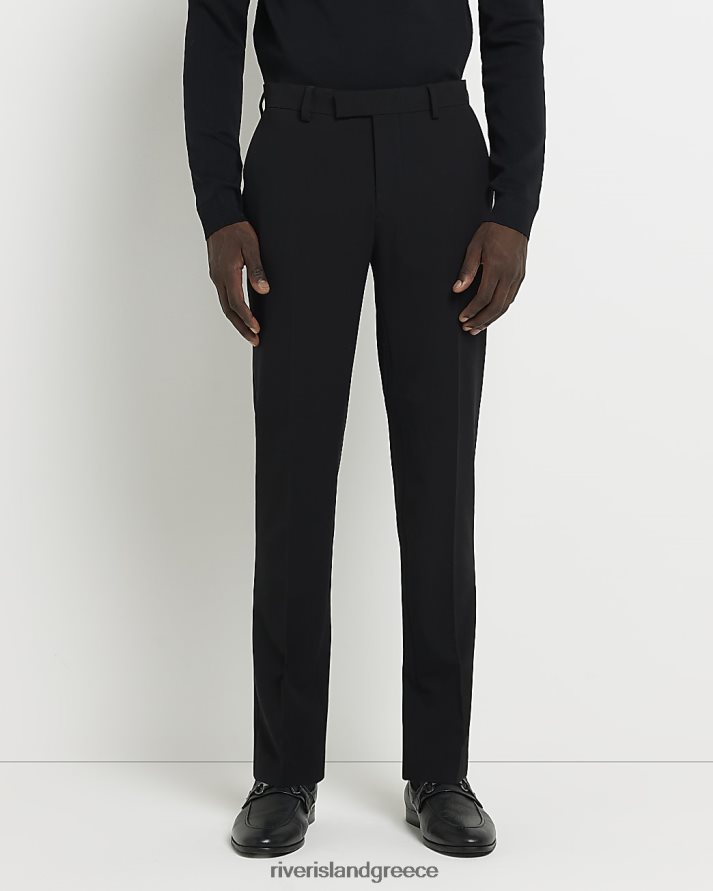 River Island ενδύματα μαύρος άνδρες παντελόνι με σούπερ στενή εφαρμογή B6N8X2574