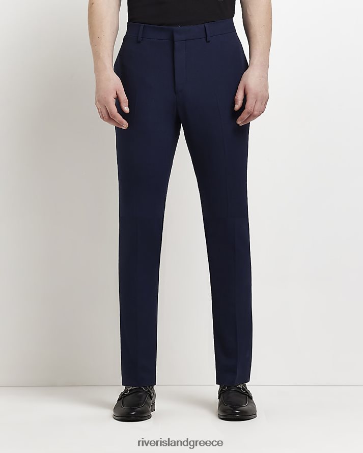 River Island ενδύματα ΠΟΛΕΜΙΚΟ ΝΑΥΤΙΚΟ άνδρες παντελόνι με σούπερ στενή εφαρμογή B6N8X2576