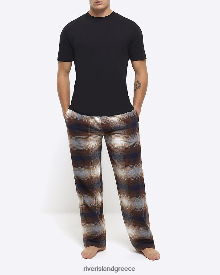River Island ενδύματα μπεζ άνδρες κανονικό πάτο πιτζάμας B6N8X2653