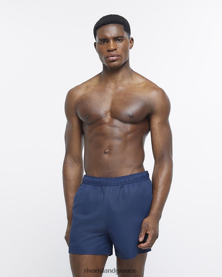 River Island ενδύματα ΠΟΛΕΜΙΚΟ ΝΑΥΤΙΚΟ άνδρες μαγιό με κανονική εφαρμογή B6N8X3067