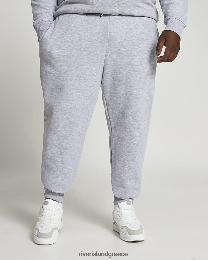 River Island ενδύματα γκρί άνδρες μεγάλοι & ψηλοί τζόγκερ με λεπτή εφαρμογή B6N8X3146