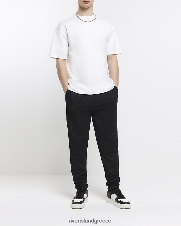 River Island ενδύματα μαύρος άνδρες slim fit jersey joggers B6N8X2505