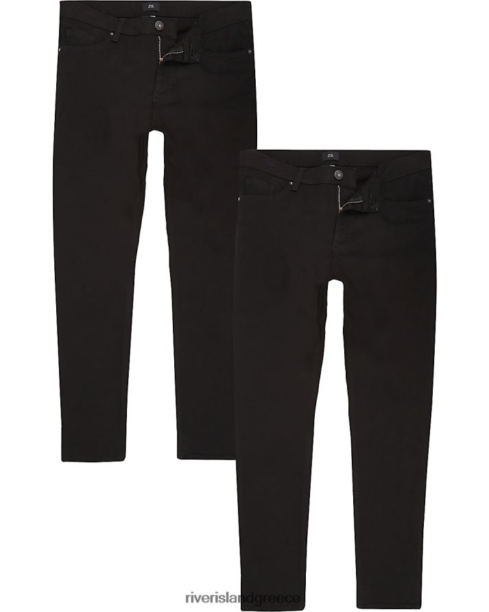 River Island ενδύματα μαύρος άνδρες πολυσυσκευασία με 2 skinny fit τζιν B6N8X5824