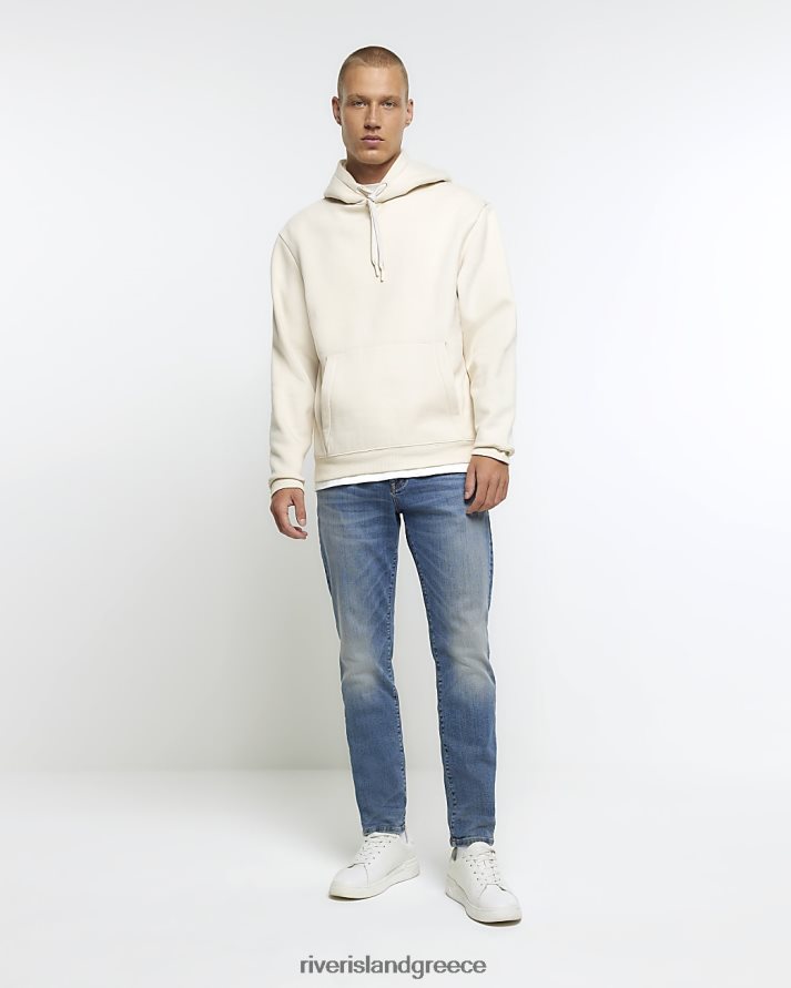 River Island ενδύματα μπλε άνδρες στενό τζιν B6N8X2467