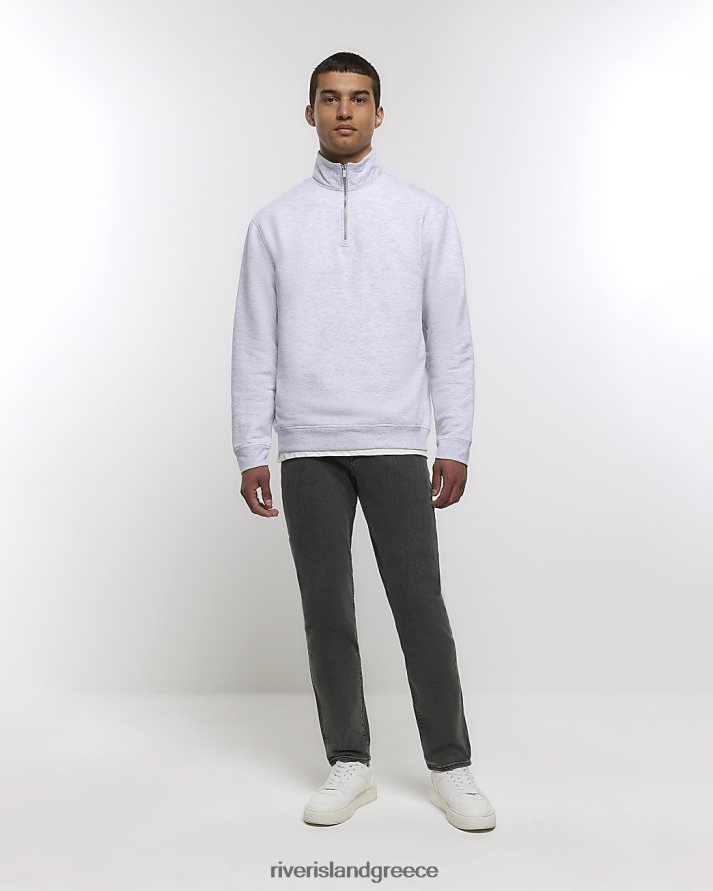 River Island ενδύματα γκρί άνδρες στενό τζιν B6N8X5659