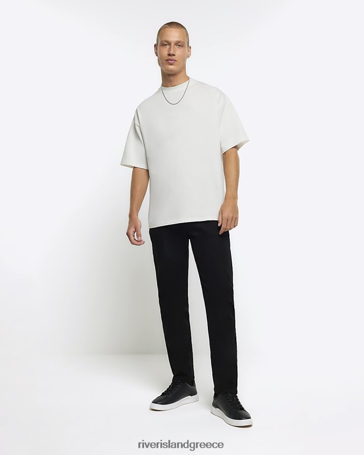 River Island ενδύματα μαύρος άνδρες slim fit τζιν B6N8X2320