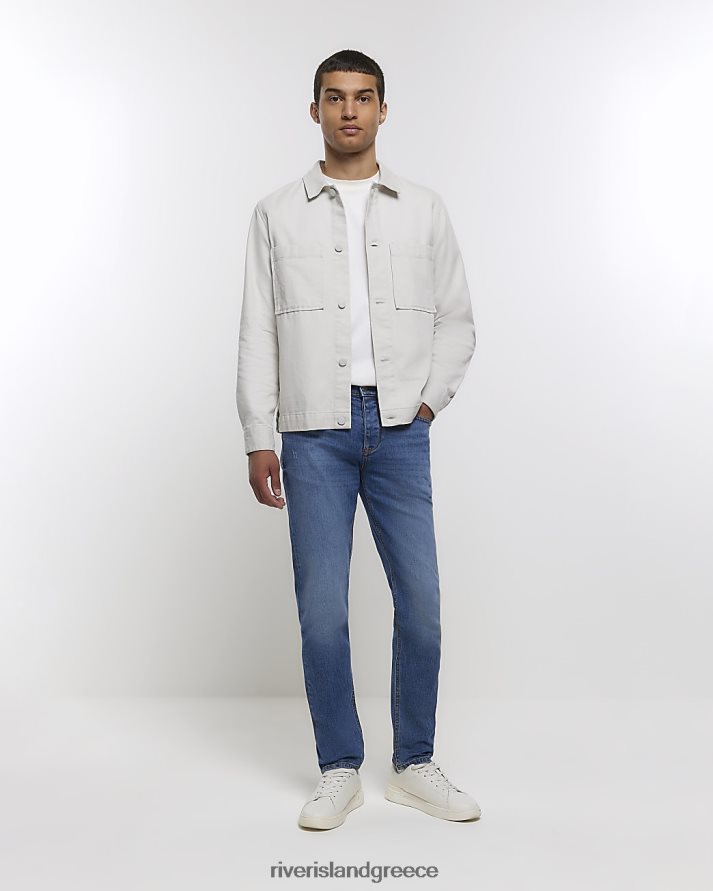 River Island ενδύματα μπλε άνδρες slim fit τζιν B6N8X2500