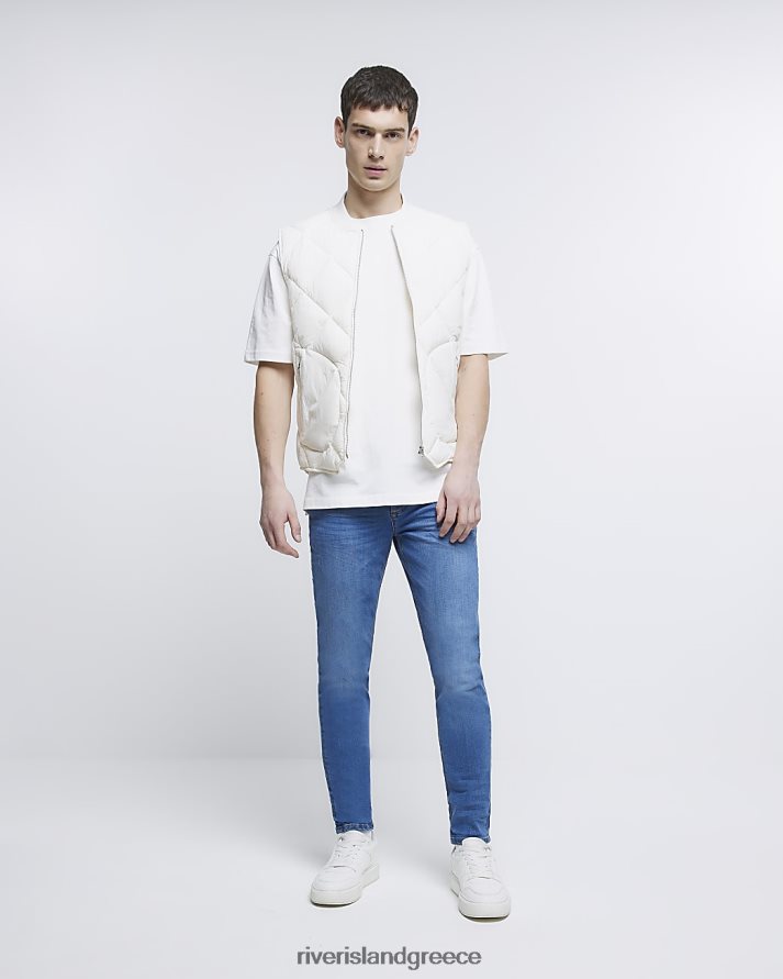 River Island ενδύματα μπλε άνδρες slim fit τζιν B6N8X2641