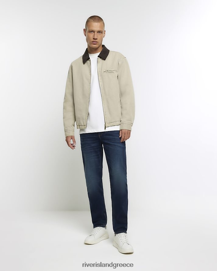 River Island ενδύματα μπλε άνδρες slim fit τζιν B6N8X2643