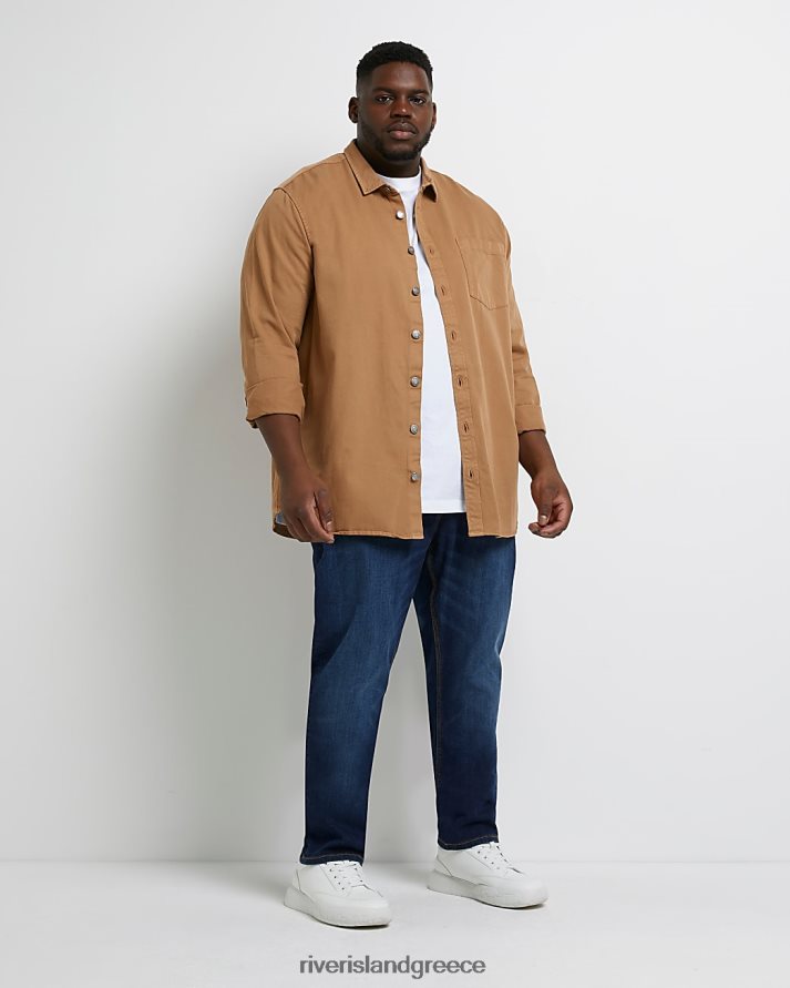 River Island ενδύματα μπλε άνδρες μεγάλο & ψηλό slim fit τζιν B6N8X3166