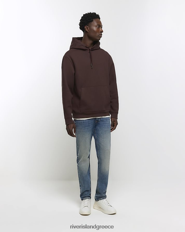 River Island ενδύματα μπλε άνδρες slim fit τζιν B6N8X5426